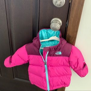 North face kids jacket- The size is 6-12 months